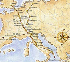 La Via Francigena da Canterbury a Roma