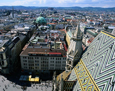 La capitale austriaca vista dall'alto