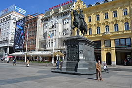 Zagabria, piazza Josip Jelacic