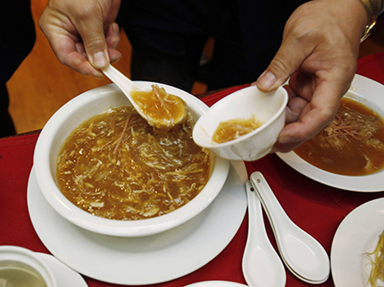 Zuppa di pinne di pescecane