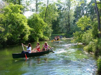 In canoa nel Parco del Ticino