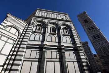 Firenze, il Battistero restaurato torna a risplendere 1 Firenze_Battistero_Particolare-della-facciata-restaurata