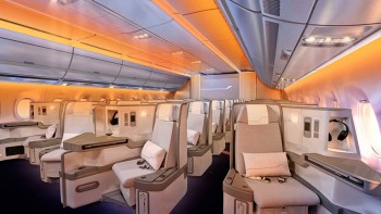 Finnair-A350-XWB-interno-della-zona-Business-Class