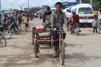 Birmania Yangon_trishaw