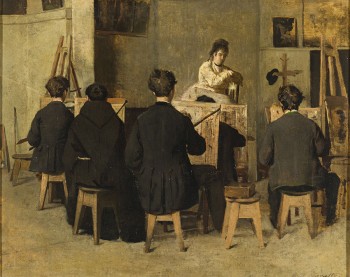 mostra Favretto La scuola 1871