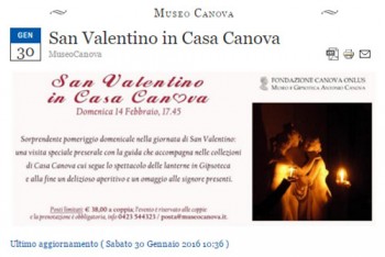 San Valentino a Casa Canova