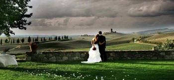 wedding in tuscany, panorama