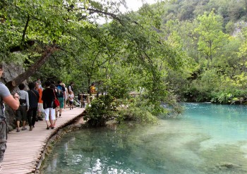 plitvice laghi passerella