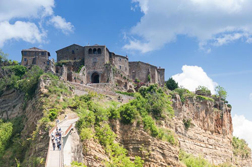 canyon Italia Valle dei Calanchi Bagnoregio Lazio