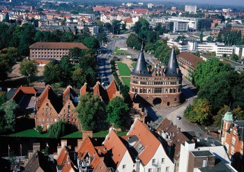 Lubecca panorama della città