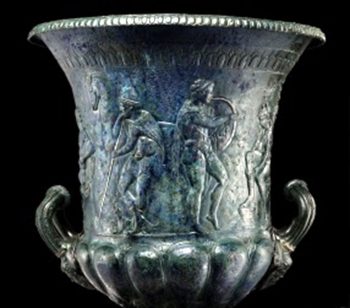 Pompei e i Greci Cratere-con-scene-a-rilievo-in-bronzo-con-agemina