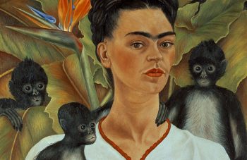 Frida Kalho autoritratto con scimmie