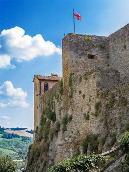 Castrocaro Rocca-mura-esterne