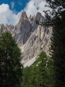 Misurina Cima Cadin della Neve e Cima Pogoffa dal sentiero Carpi Col de Varda