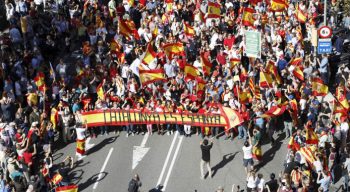 Razzismo Barcellona-cortei-unionisti