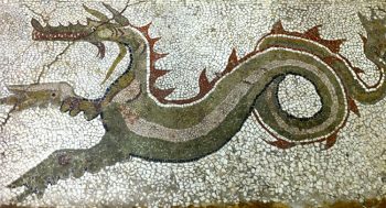 Calabria grecanica Museo-Monasterace-mosaico-del-Drago