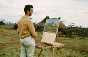 Taccuino di viaggio Imer-Guala-con-cavalletto-e-colori