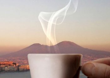 Caffè Napoli-il-caffè e il vesuvio