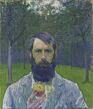 Il colore di Cuno Amiet. Mostra a Mendrisio 1 Cuno Amiet, Autoritratto-con-mela-1901